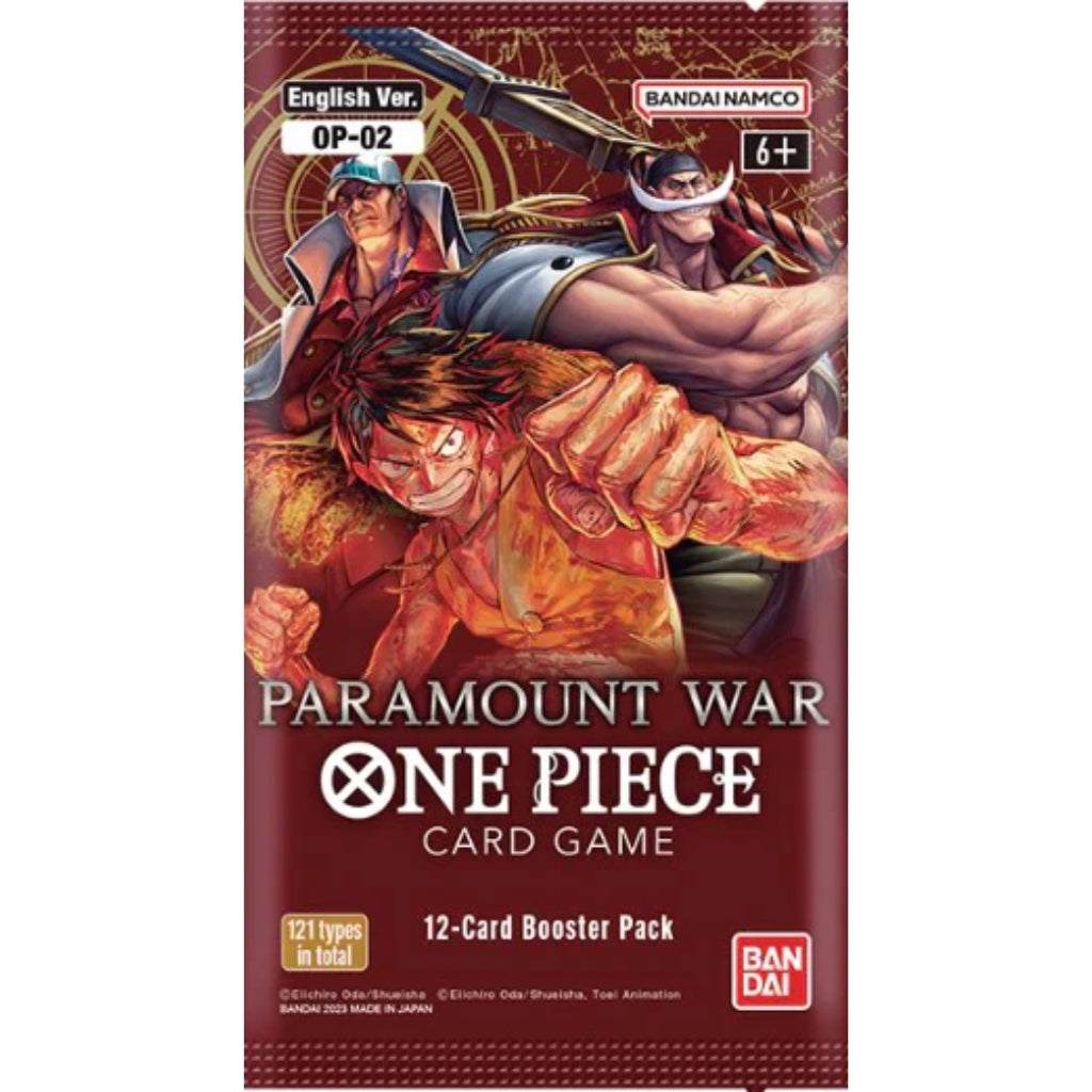One Piece Card Game Paramount War (OP-02) Booster Display