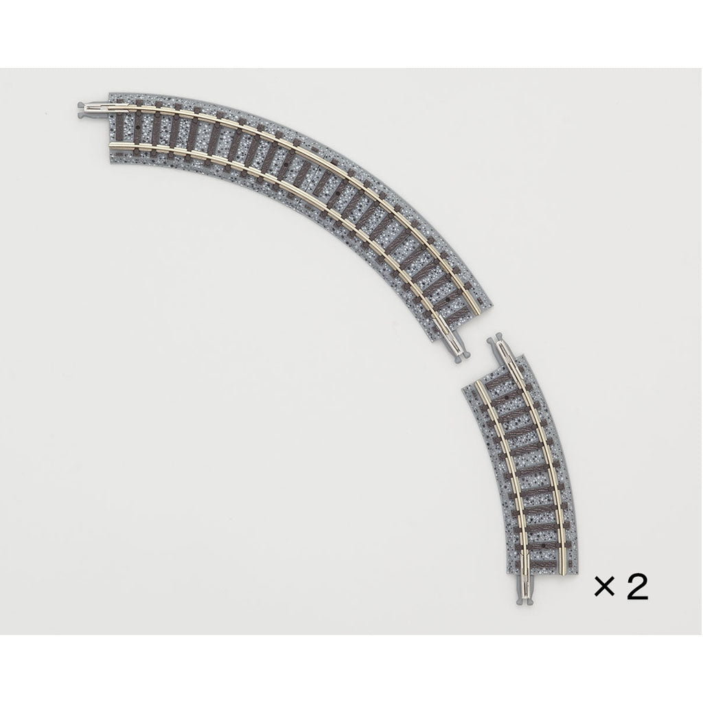 Tomix Trains - TMX1111 - N Curve Track 4-1/16" Radius, 2 Each 30 & 60°