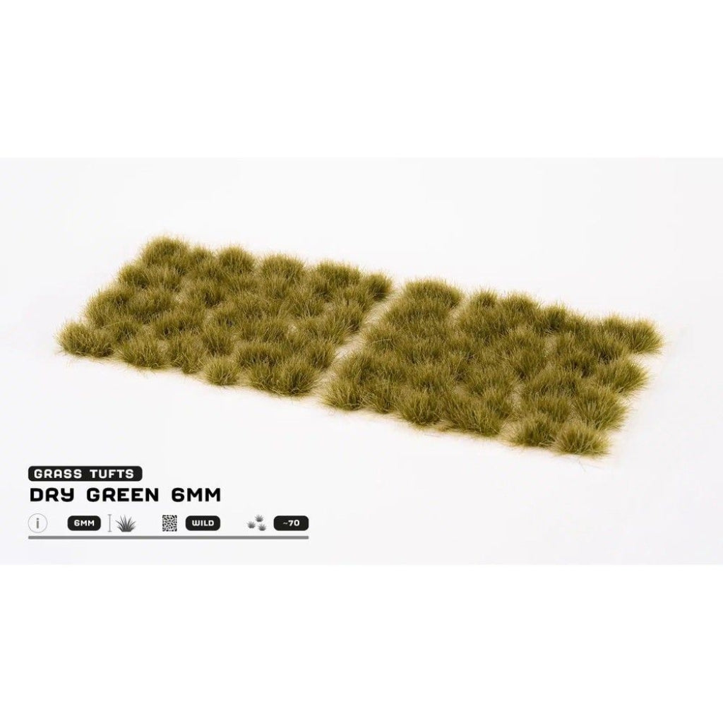 Gamers Grass - Grass Tufts - 6mm - Dry Green - Wild