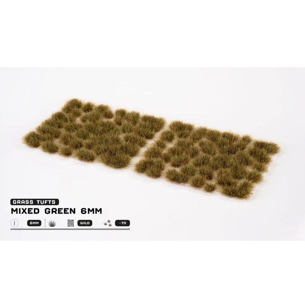 Gamers Grass - Grass Tufts - 6mm - Mixed Green - Wild