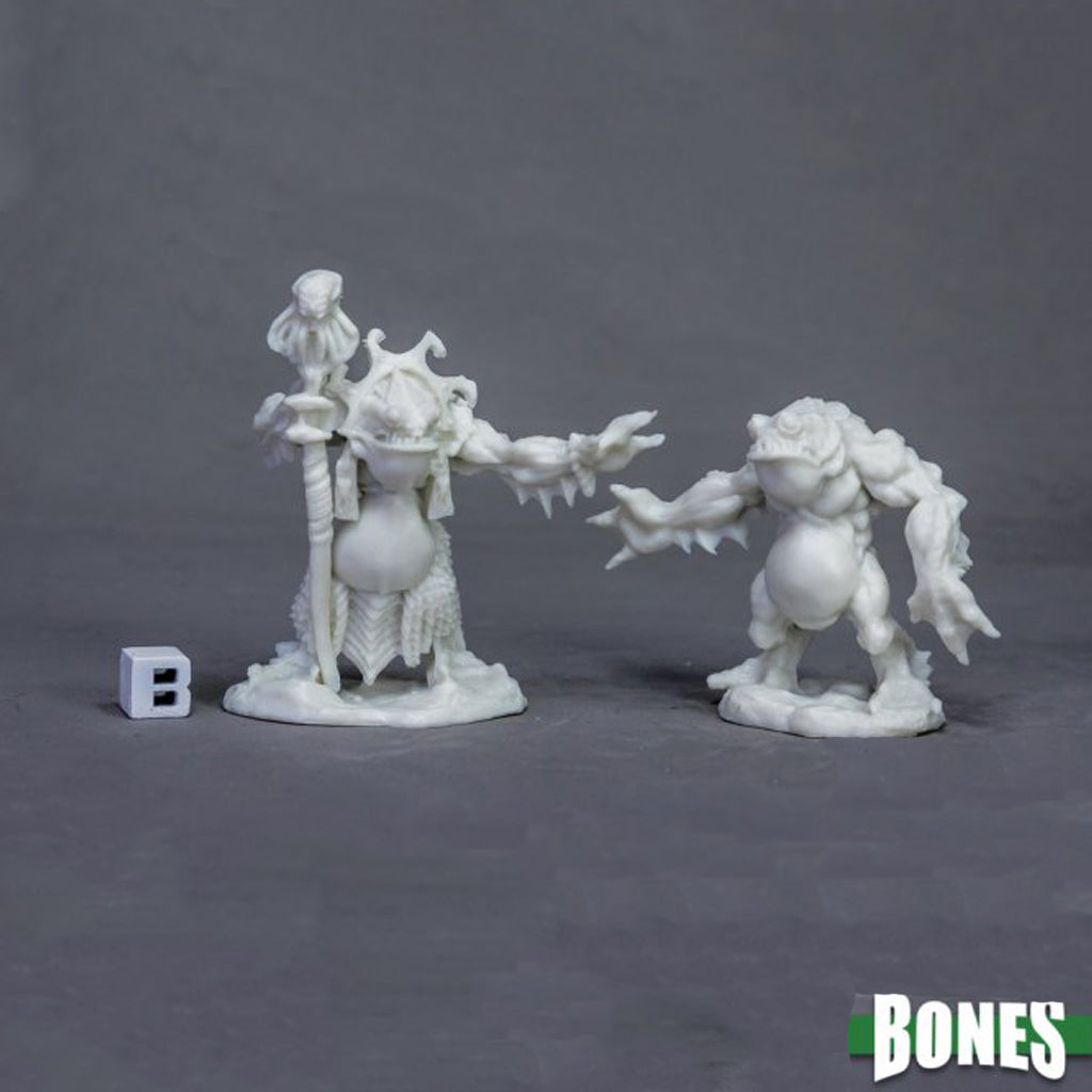 Reaper Bones - Deep One Priest &amp; Servitor (2) - 77520