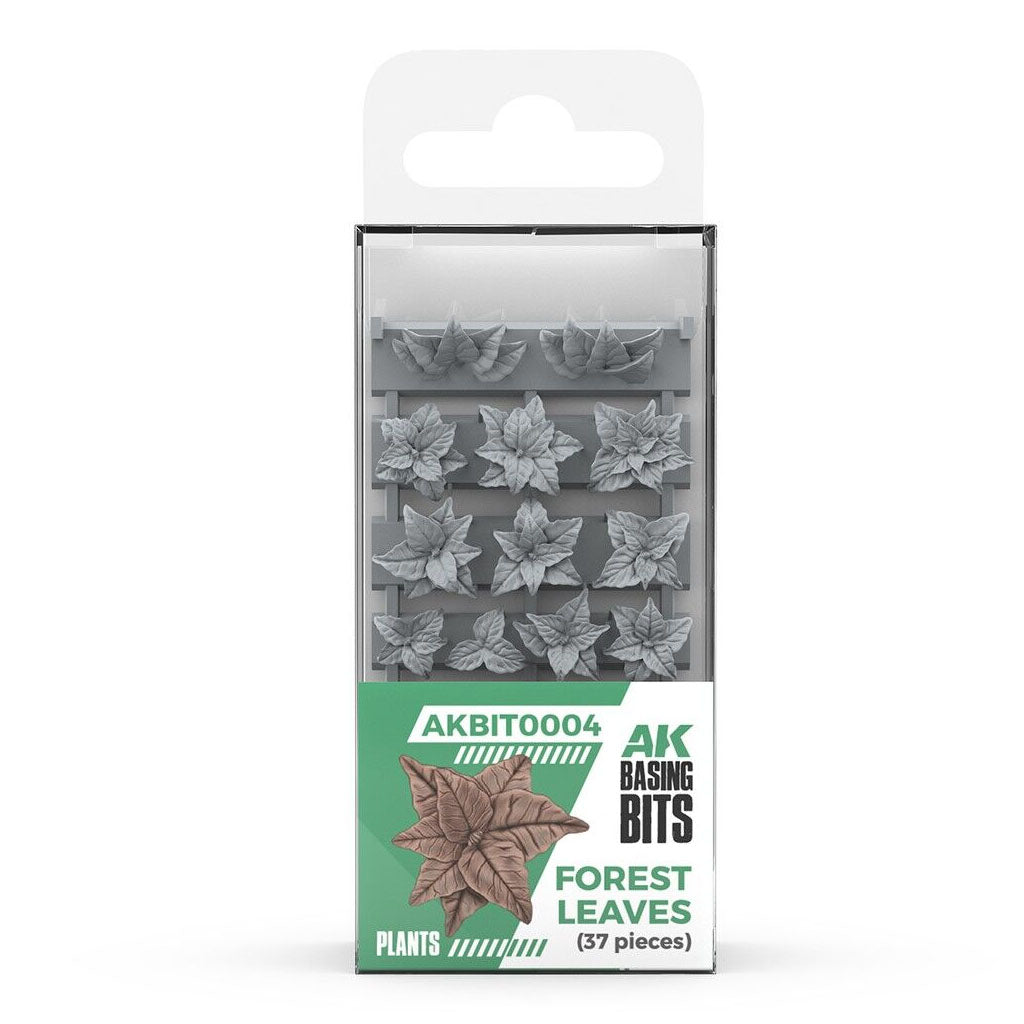 AK Interactive - Basing Bits - Forest Leaves - 35 Pieces