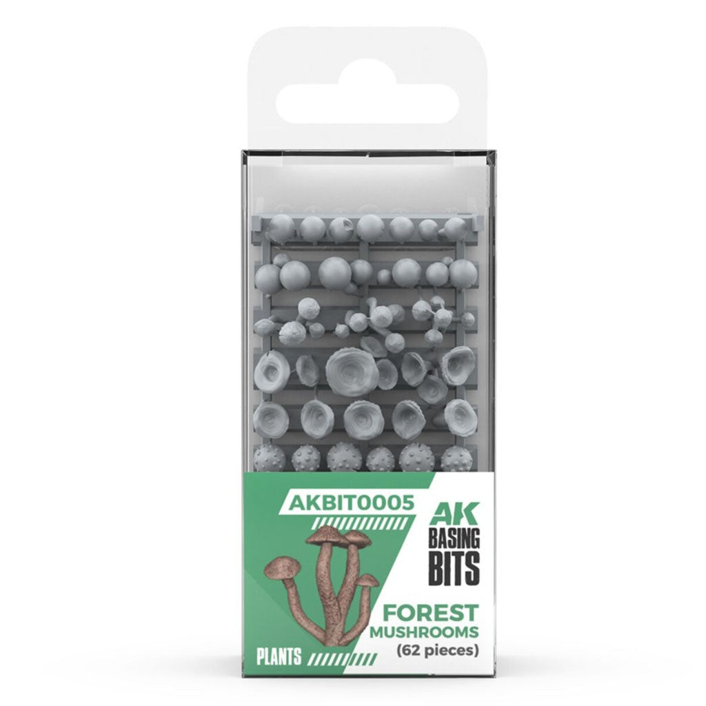 AK Interactive - Basing Bits - Forest Mushrooms - 63 Pieces