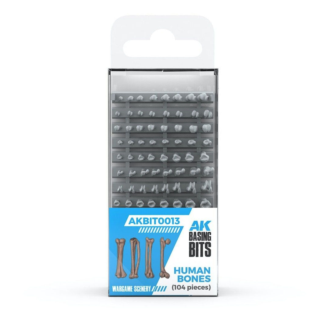 AK Interactive - Basing Bits - Human Bones - 120 Pieces