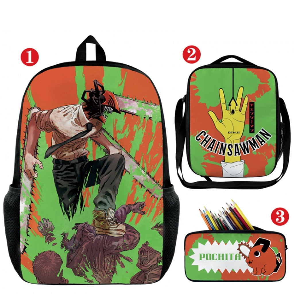 Chainsaw Man - Backpack, Lunchbox and Pencil Case