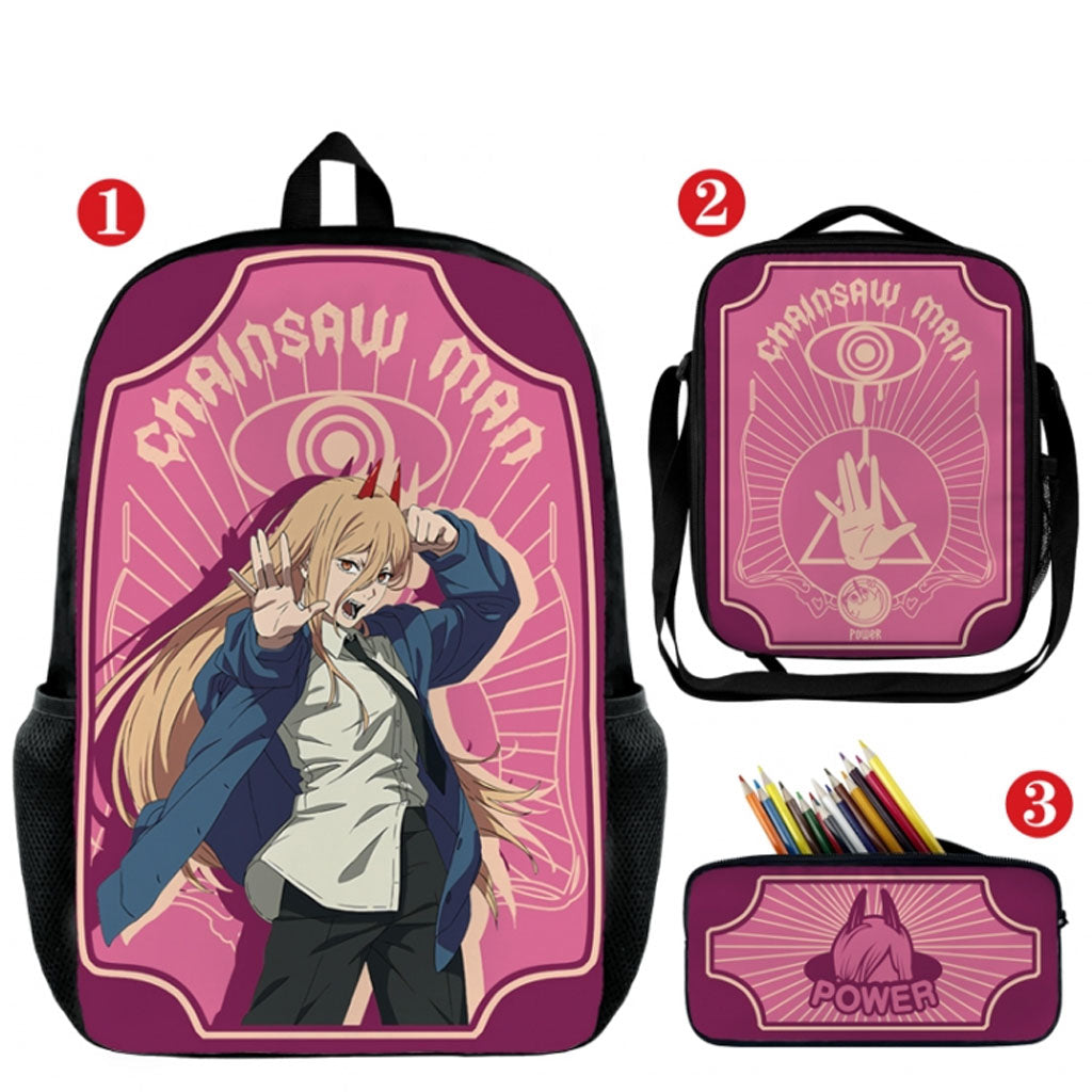 Chainsaw Man - Backpack, Lunchbox and Pencil Case