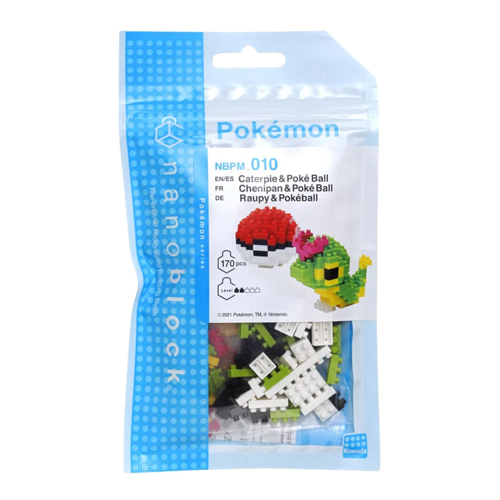 Pokeball Block Nanoblock - Pokemon (Caterpie & Pokeball) - Comic Book Factory