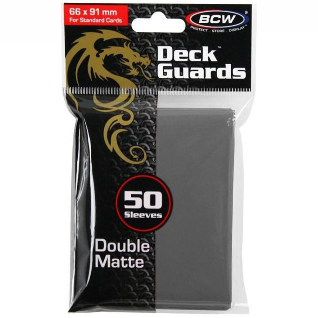 Deck Guards Sleeves 50pk - Matt Grey