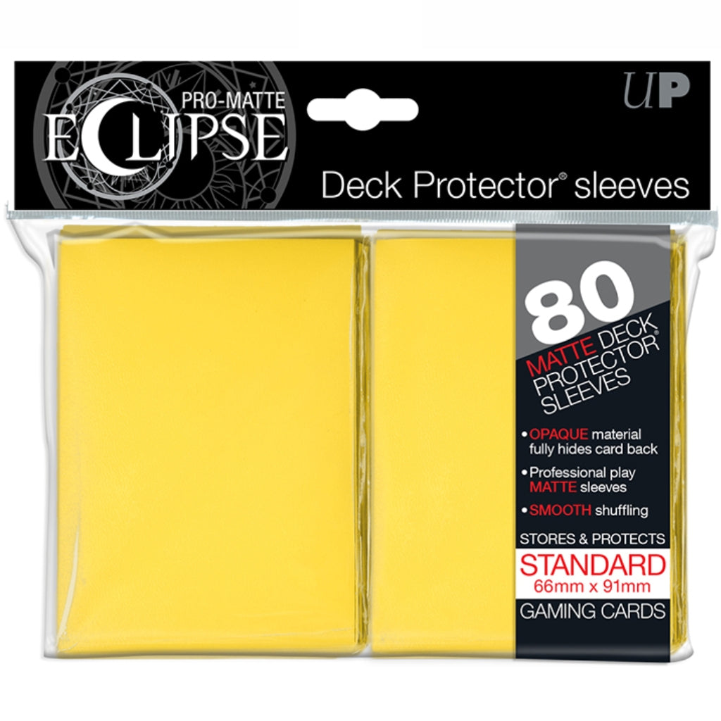 Eclipse Pro-Matte 80 Sleeves Yellow