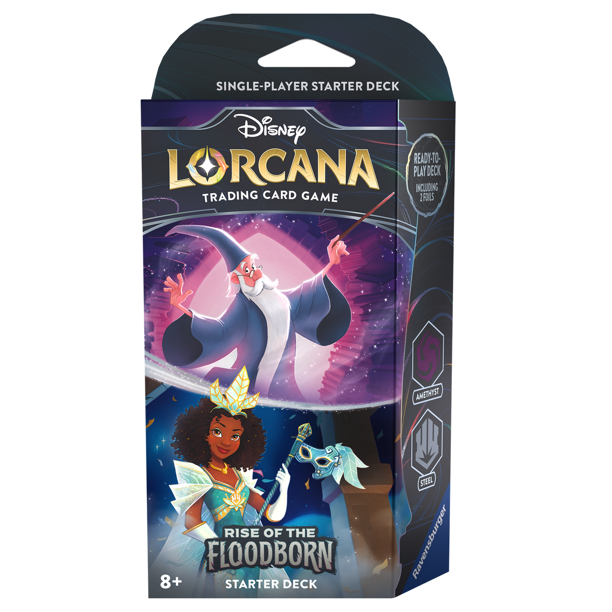 Disney Lorcana - Rise of the Floodborn Starter Deck - Amethyst/Steel