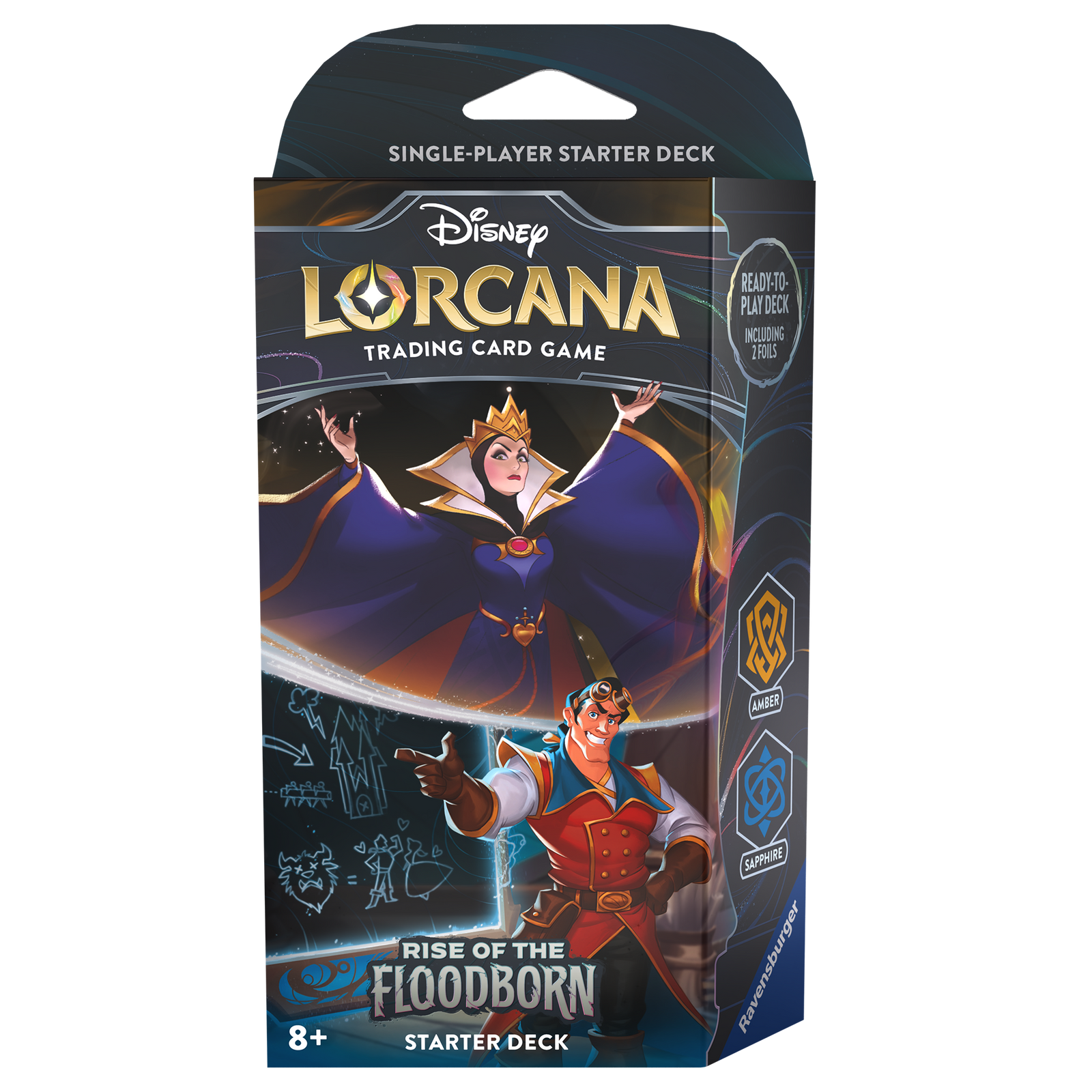 Disney Lorcana -  Rise of the Floodborn Starter Deck - Amber/Sapphire