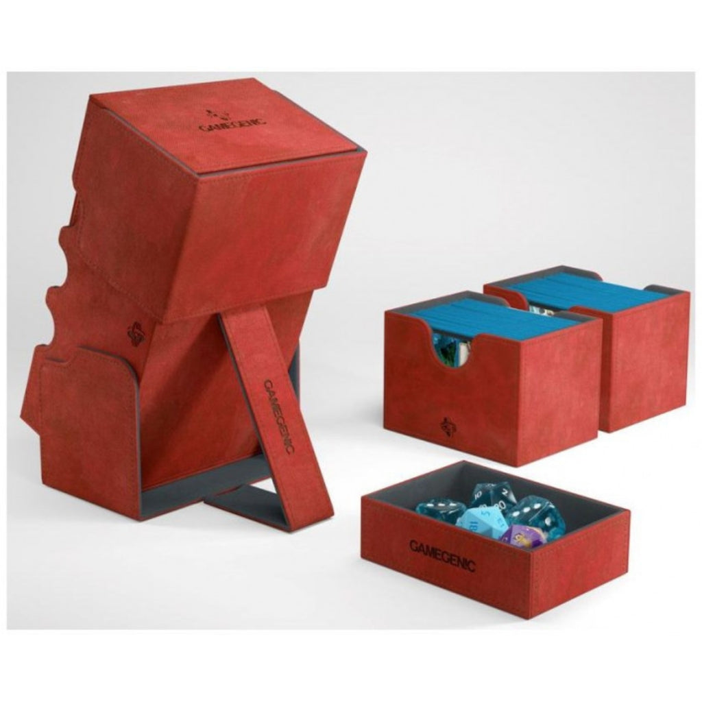 Gamegenic - Sidekick Convertible Deck Box 200+ Red
