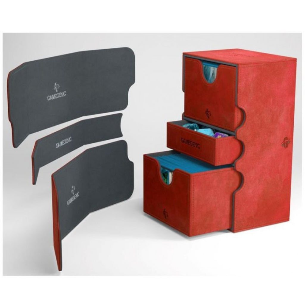 Gamegenic - Sidekick Convertible Deck Box 200+ Red