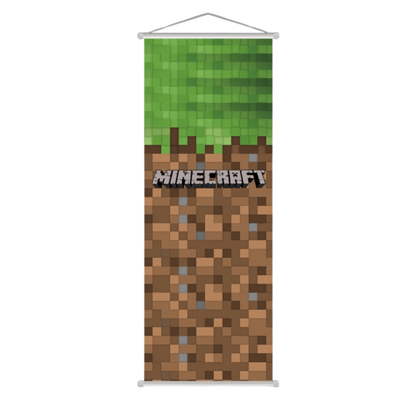 Minecraft Scroll Build Minecraft - Wall Scroll Small - Comic Book Factory