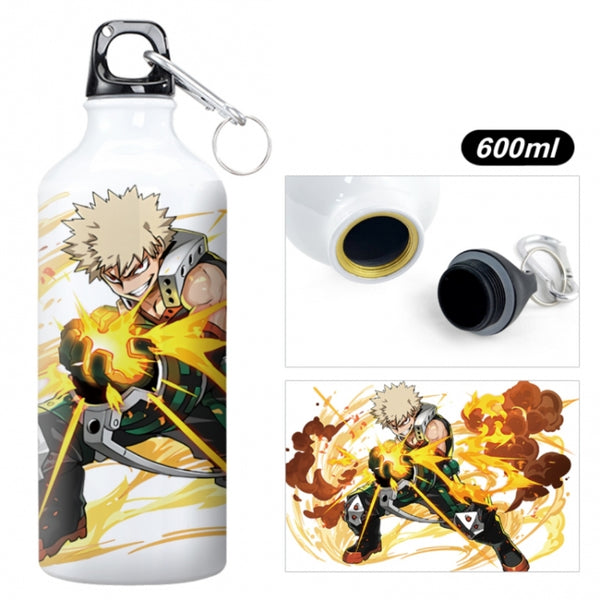 My Hero Academia Edelstahl Wasserflasche – 450 Ml, 17 Cm Hoch, Offizielles Fan-Merchandise Von Flashpoint Germany