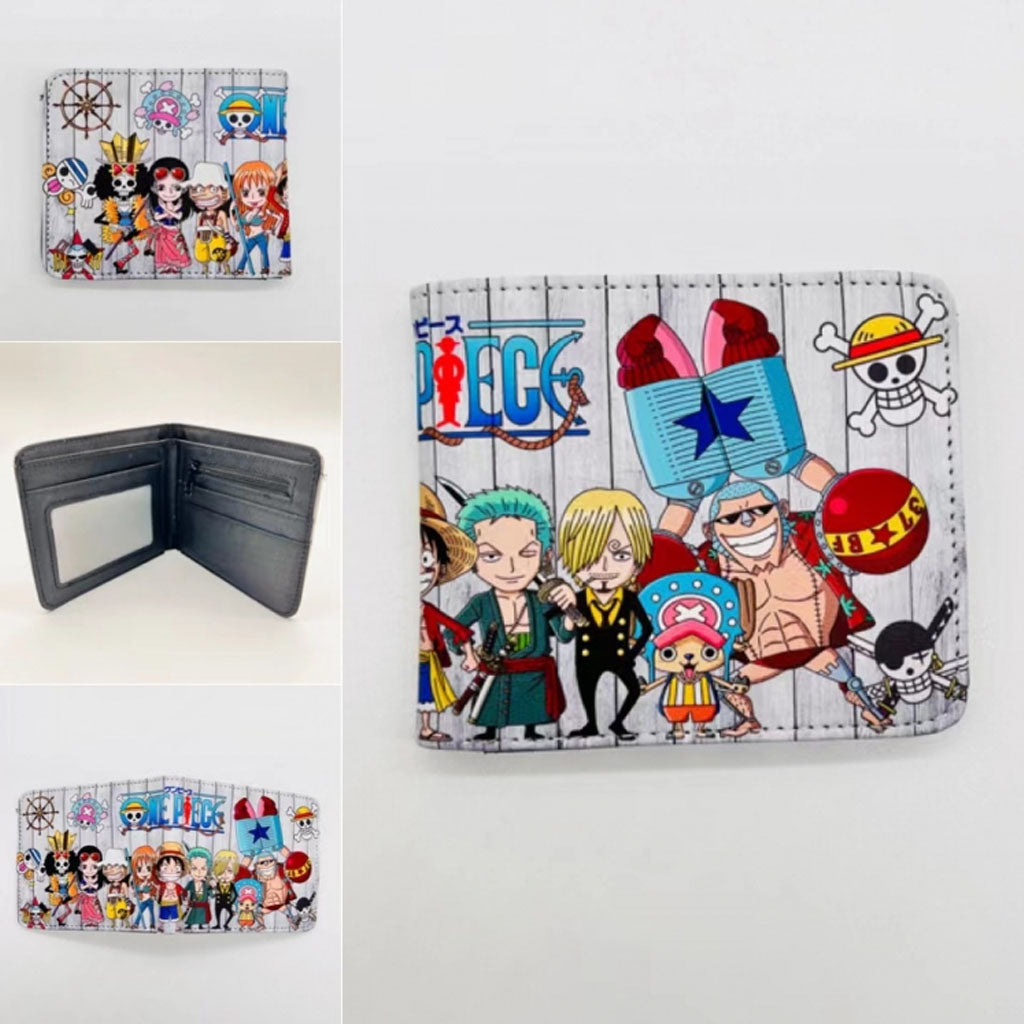 One Piece Full color Two fold short card case wallet 11X9.5CM