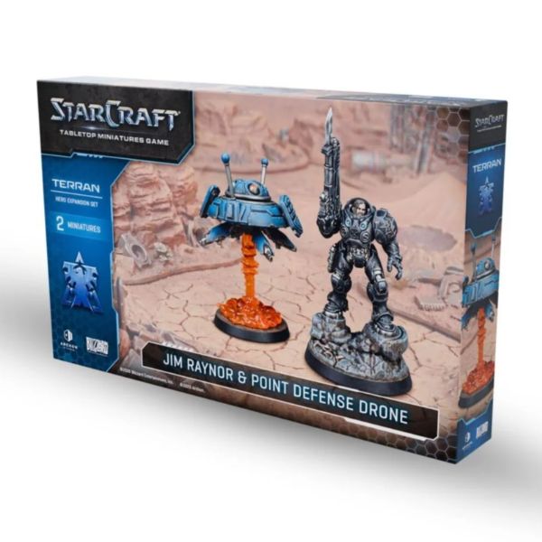 Starcraft Miniatures Games: Terran - Jim Raynor (Raynor's Raiders) - Hero Expansion Set
