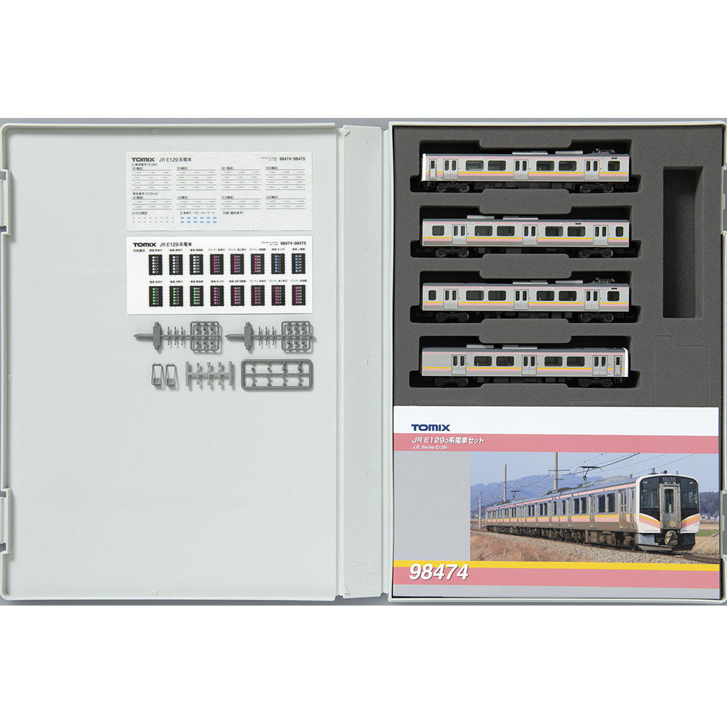 Tomix Trains - TMX98474 - N E129-0 Train, 4 cars pack