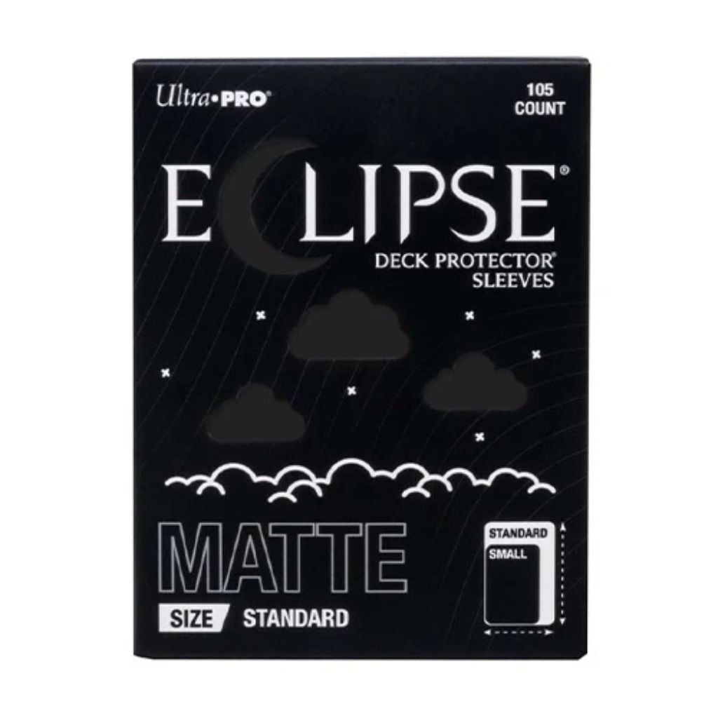 Ultra Pro: Eclipse Deck Protector Sleeves Matte (105) - Jet Black