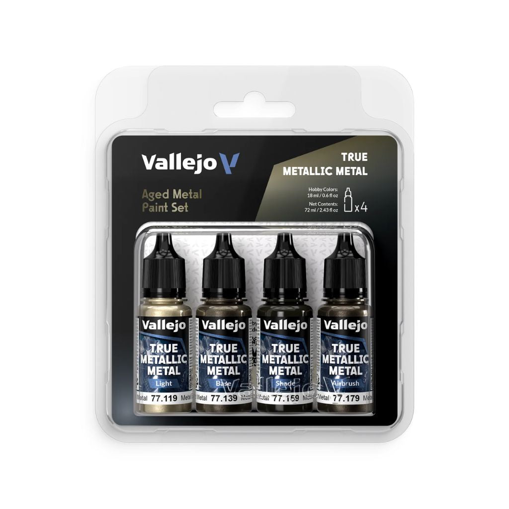 Vallejo: True Metallic Metal Set - Aged Metal
