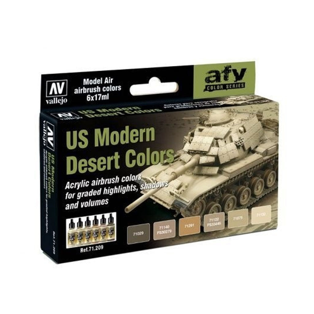 Vallejo AFV - US Modern Desert Colours 6 Paint Set