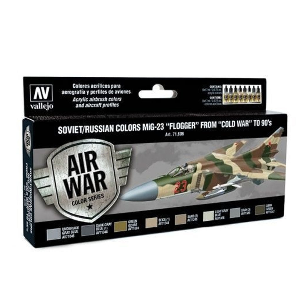 Vallejo 71606 Air War Color Series - Soviet/Russian Colors MiG-23 Flogger from 70s to 90s