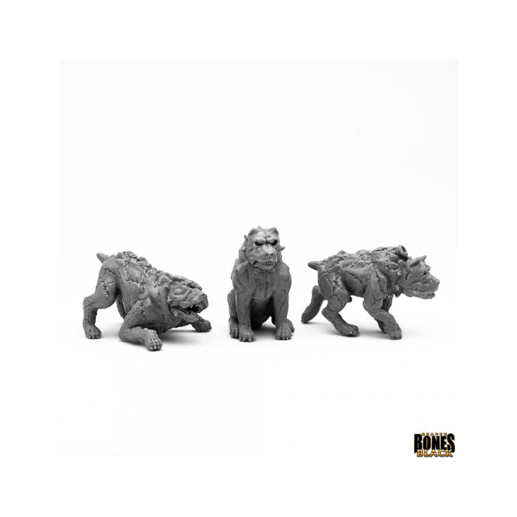 Reaper Bones Black - Hell Hounds (3) - 44100