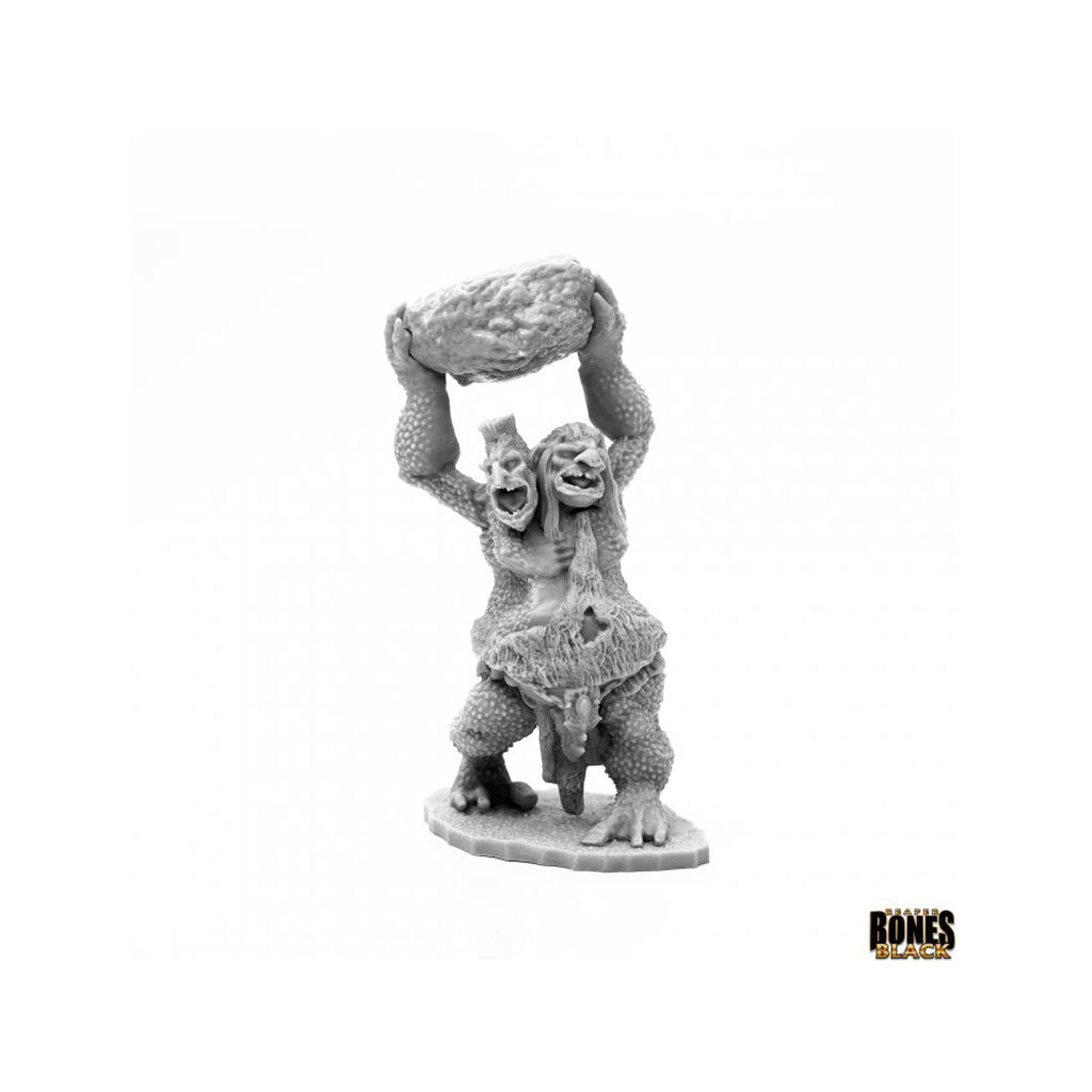 Reaper Bones Black - Two-Headed Troll - 44120