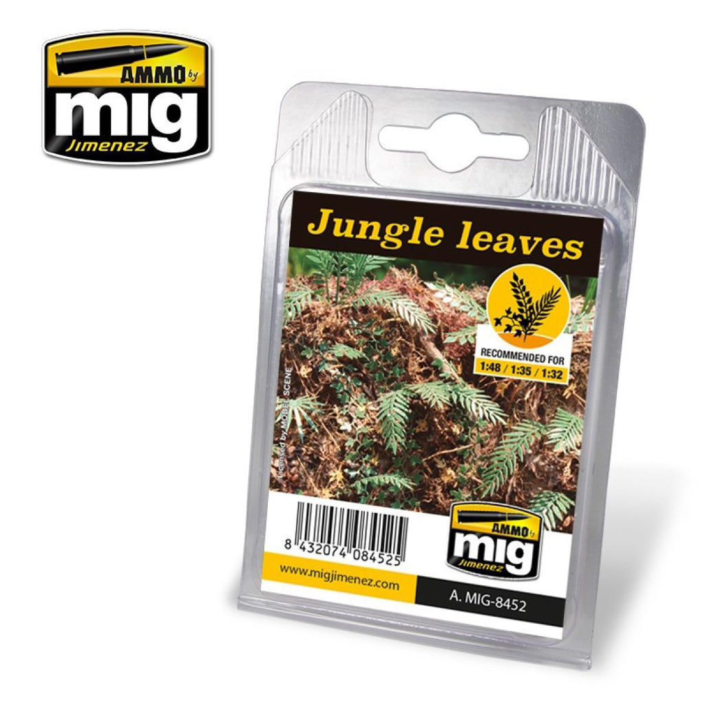Ammo by MIG Dioramas - Laser Cut Plants - Jungle Leaves