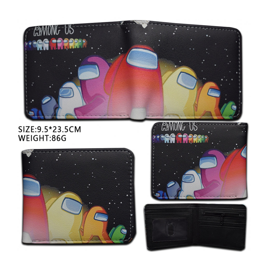 Among Us - Silicone PVC Short Two Fold Wallet - 9.5x23.5