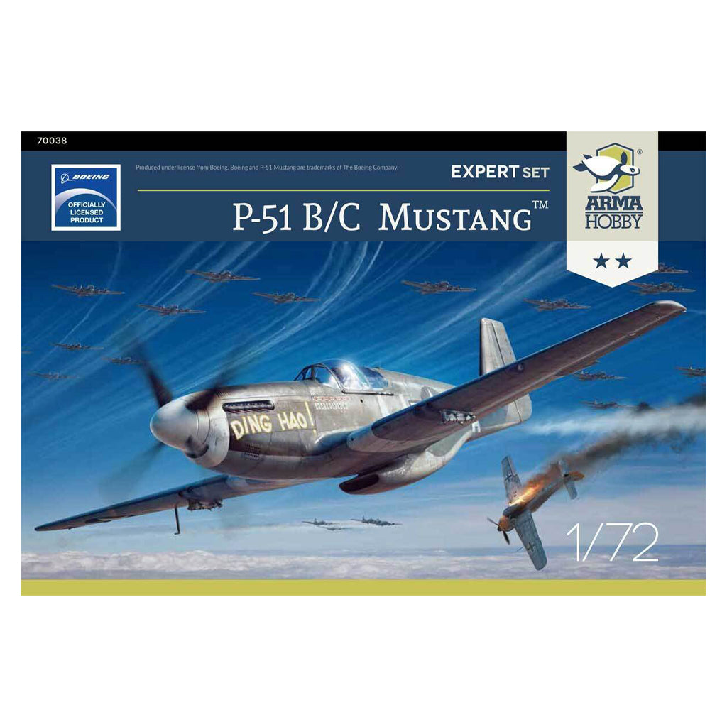 Arma Hobby - P51 B/C Mustang (Expert Set) - 1/72 Scale