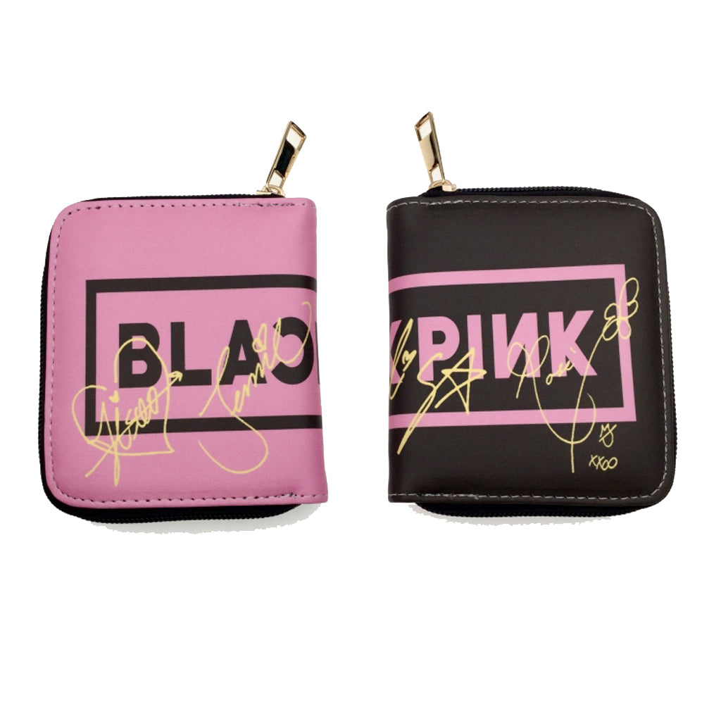 Black Pink - Women Short Purse 12X10CM