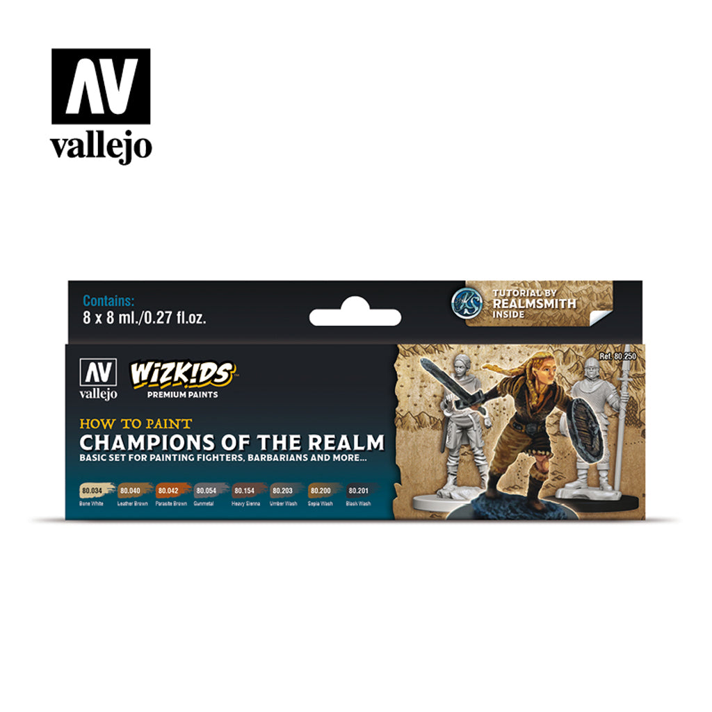 Wizkids Premium Paint Set by Vallejo - Champions of The Realm