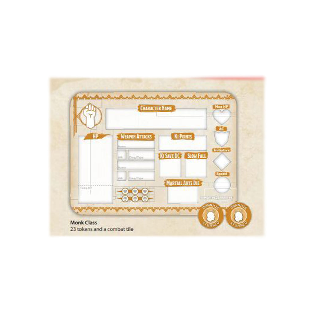 D&amp;D Class Token Set - Monk