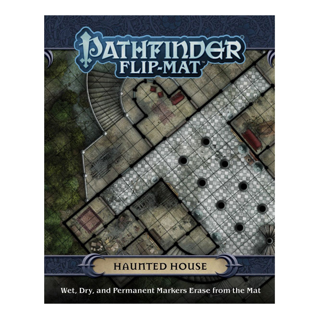 D&D / Pathfinder Flip Mat - Haunted House