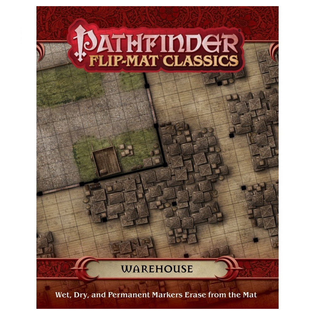 D&amp;D / Pathfinder Flip Mat - Warehouse
