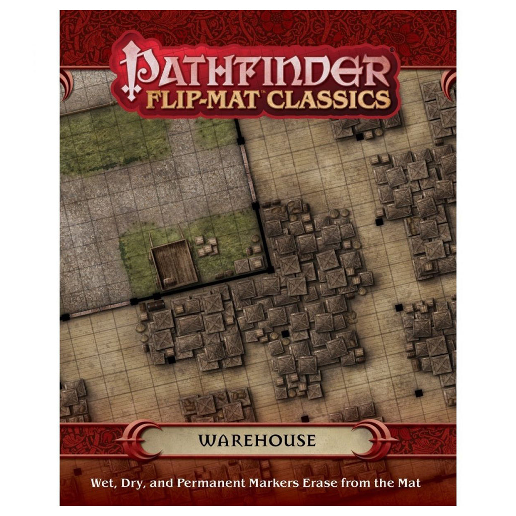 D&D / Pathfinder Flip Mat - Warehouse