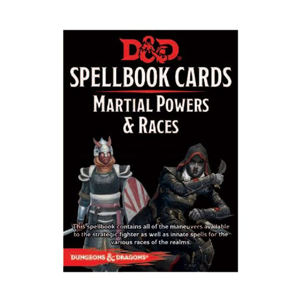 D&amp;D - Spell Book Cards - Martial  Powers &amp; Races