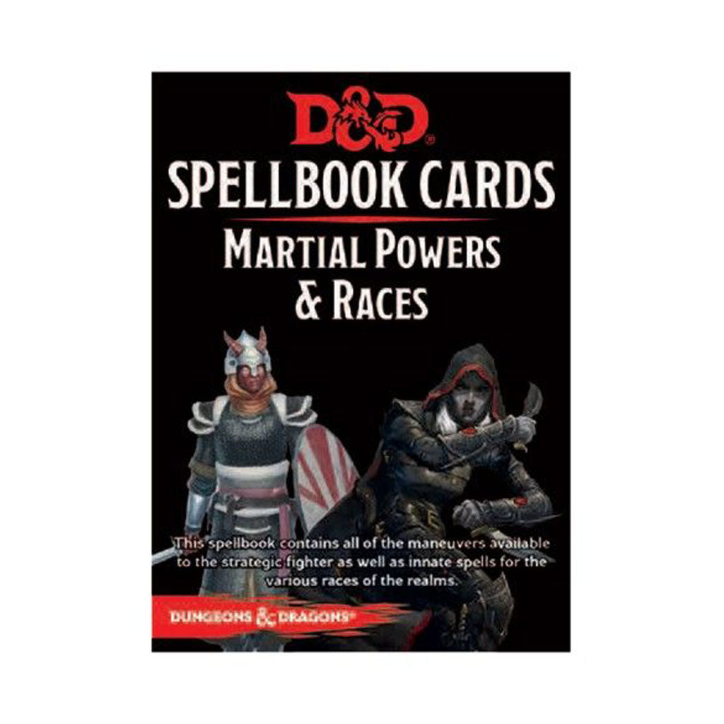 D&D - Spell Book Cards - Martial  Powers & Races