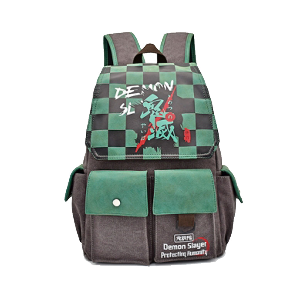 Demon Slayer - Canvas Backpack- School Bag