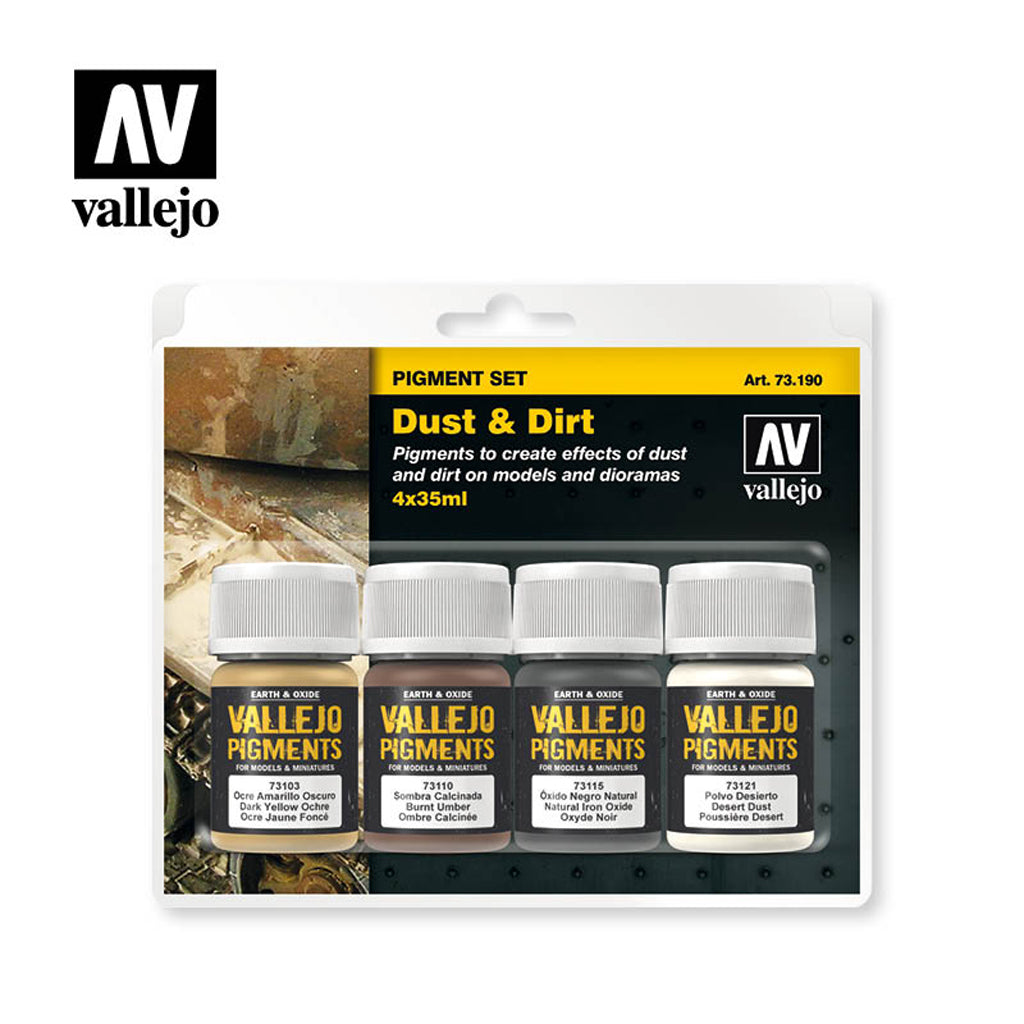 Vallejo Pigments - Set Dust &amp; Dirt 35ml
