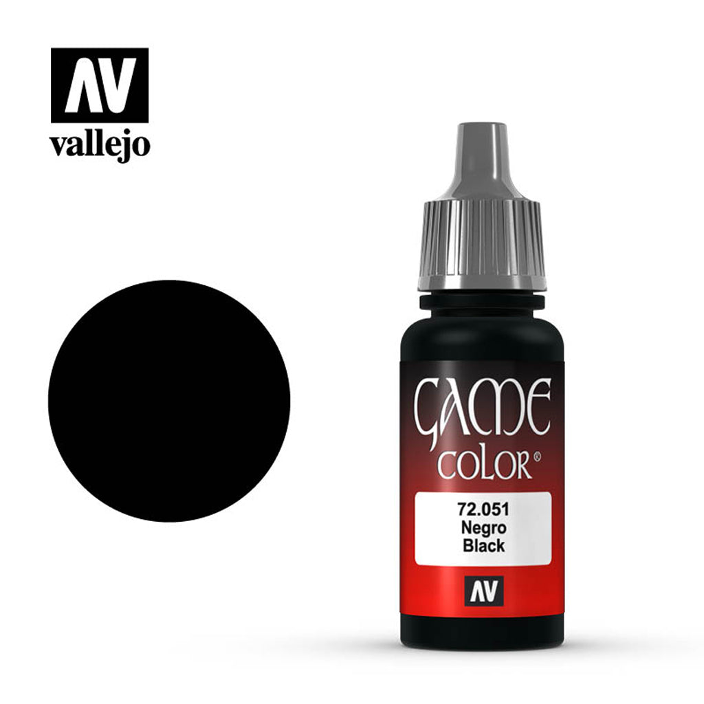 Vallejo Game Colour - Negro Black 72.051
