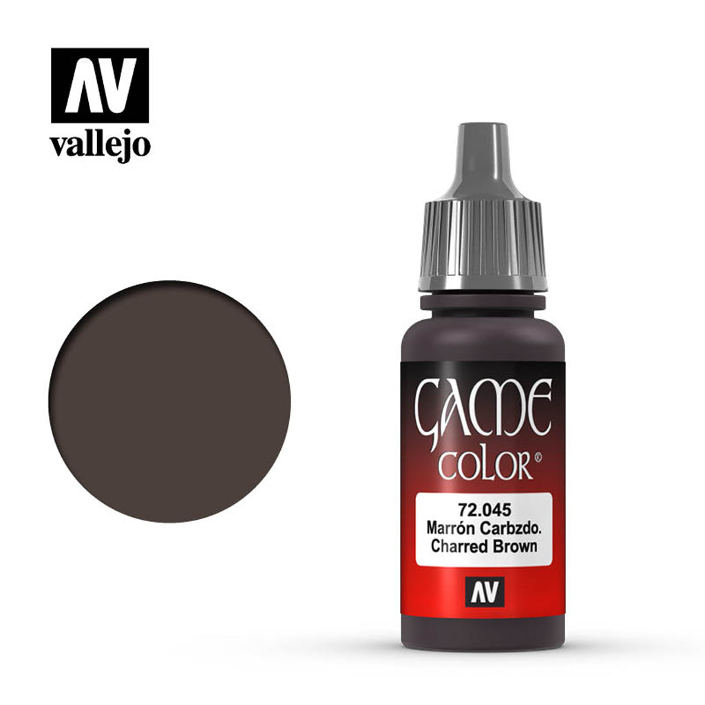 Vallejo Game Colour - Charred Brown 17 ml