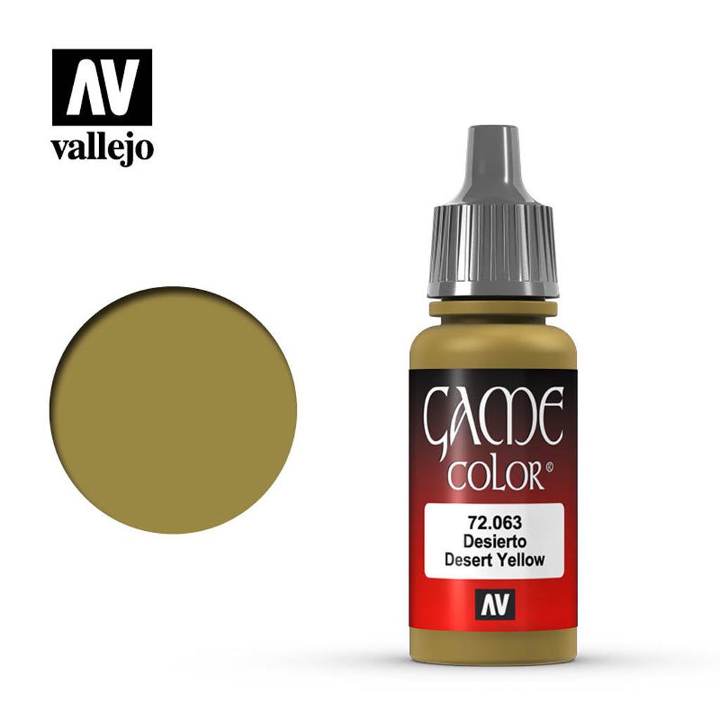 Vallejo Game Colour - Desert Yellow 72063 17 ml