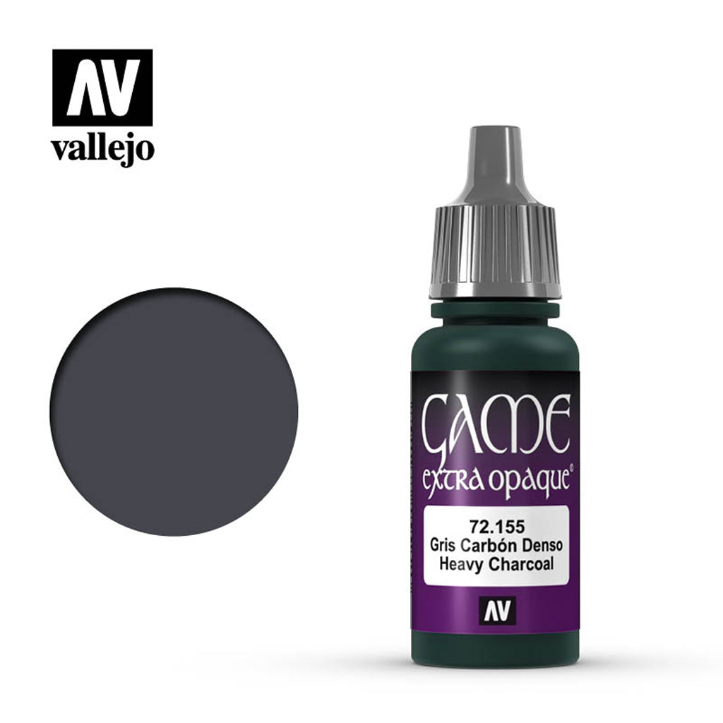 Vallejo Game Extra Opaque -Heavy Charcoal 17 ml
