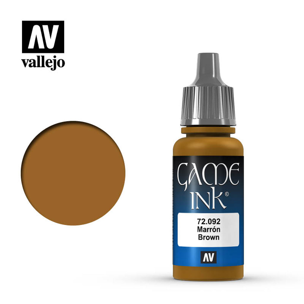 Vallejo Game Ink - Brown 72092 17 ml