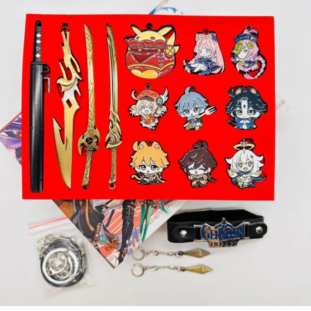 Genshin Impact - Necklace and Keychain Set