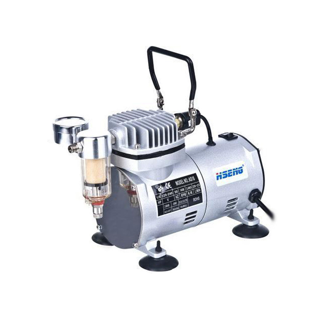 Airbrush Compressor Kit - Piston Type (No Holding Tank)