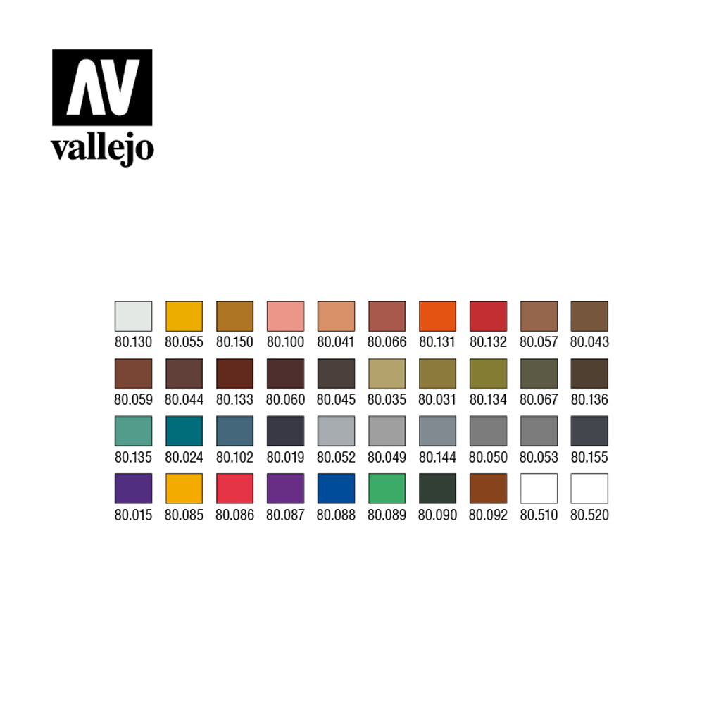 Wizkids Premium Paint Set by Vallejo - Intermediate Case