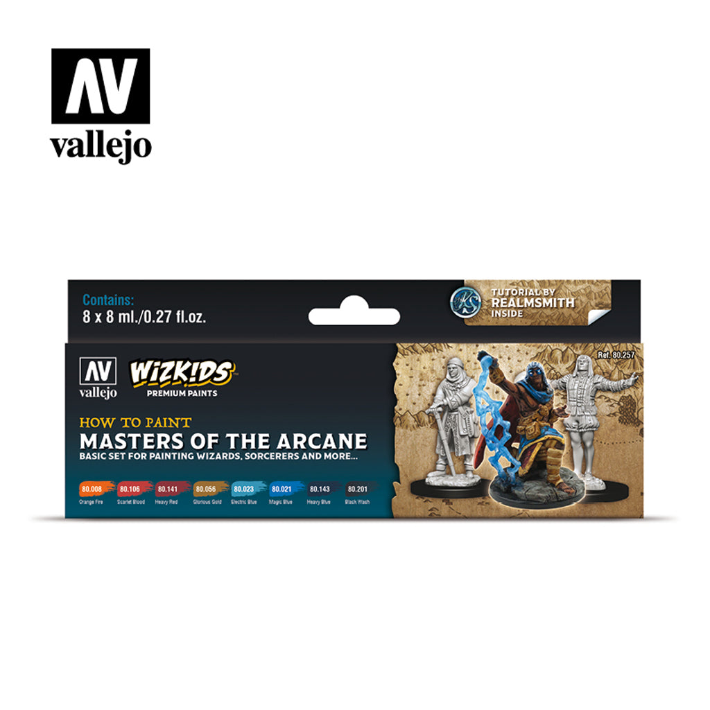 Wizkids Premium Paint Set by Vallejo - Masters of the Arcane